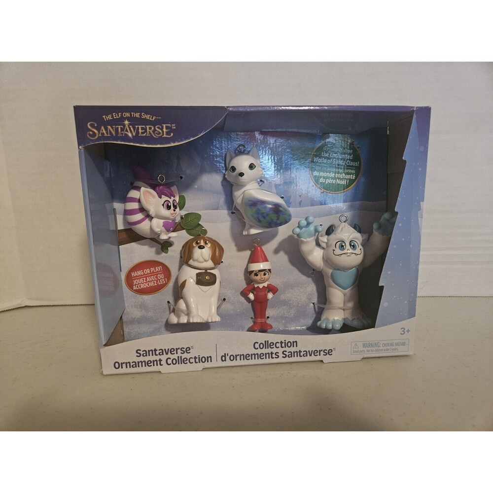 The Elf on the Shelf Santaverse Ornament Collection Elf Fox Yeti Noorah Dog 5 Pc